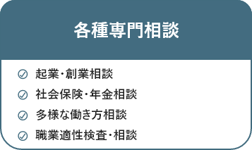 「各種専門相談」